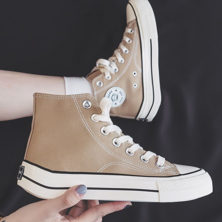 ハイカットスニーカー 定番 疲れにくい カジュアル シンプル かわいい きれいめ 履き心地 歩きやすい クッション キャンバス 