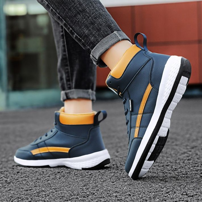 ハイカットスニーカー 快適歩行 デイリーユース スポーツ クール シンプル おしゃれ スタイリッシュ すべりにくい オールシーズン