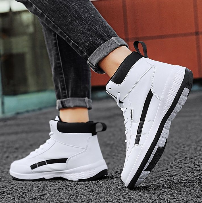 ハイカットスニーカー 快適歩行 デイリーユース スポーツ クール シンプル おしゃれ スタイリッシュ すべりにくい オールシーズン