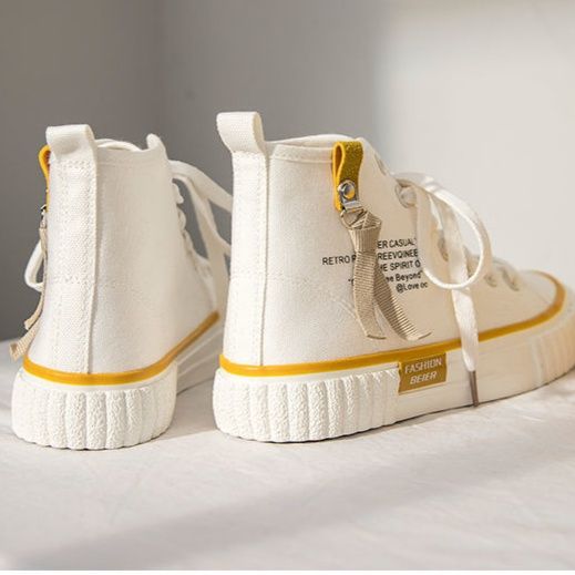 ハイカットスニーカー 定番 カジュアル スタイルアップ おしゃれ シンプル かわいい オールシーズン 履きやすい 歩きやすい 安定感