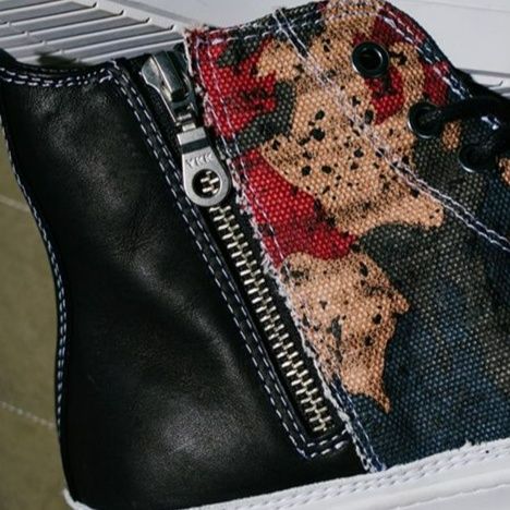 ハイカットスニーカー カジュアル かっこいい 目立つ 遊び心 おしゃれ 軽量 履きやすい 歩きやすい クッション サイドジッパー付き