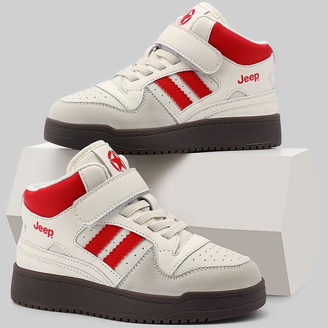 ハイカットスニーカー 丈夫な素材 安定感 マジックテープ 通気性 クール カジュアル シンプル かわいい 可愛い 綺麗 履きやすい