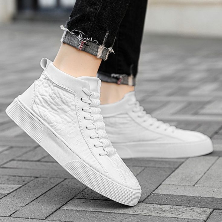 ハイカットスニーカー クール カジュアル シンプル かわいい 高級感 スタイリッシュ クッション性 きれいめ 歩きやすい 快適歩行