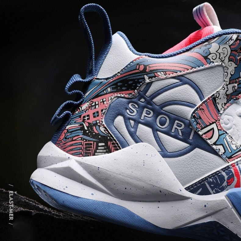 ハイカットスニーカー クッション性 衝撃吸収性 防滑性 通気性 日常使い 部活 スポーツ ランニング デイリーユース かっこいい 目立つ