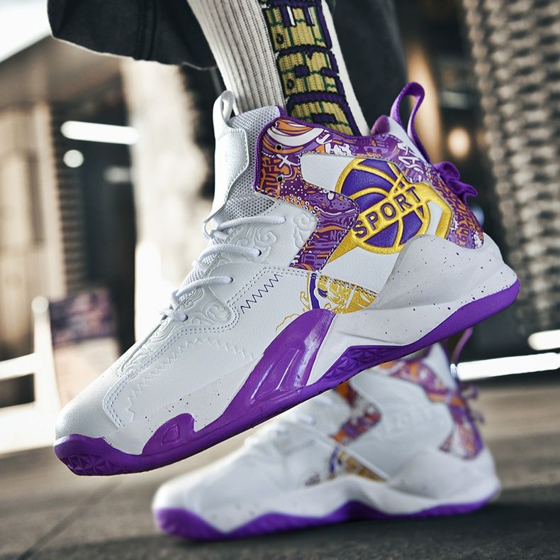 ハイカットスニーカー クッション性 衝撃吸収性 防滑性 通気性 日常使い 部活 スポーツ ランニング デイリーユース かっこいい 目立つ