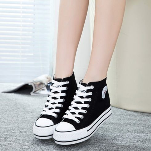 ハイカットスニーカー 定番 人気 カジュアル 身長アップ効果 レースアップ おしゃれ スタイリッシュ きれいめ スタイルアップ