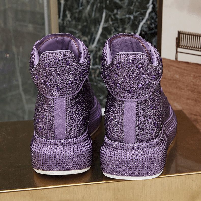 ハイカットスニーカー 煌めき クール 目立つ おしゃれ スタイリッシュ きれいめ クッション 安定感 すべりにくい 衝撃吸収 グリップ力