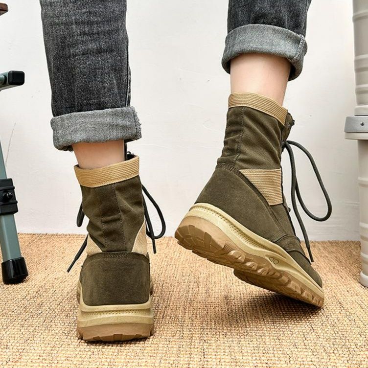 ハイカットスニーカー おしゃれ 目立つ かっこいい 目立つ アウトドア ハイキング トレッキング ウォーキング 登山 すべりにくい