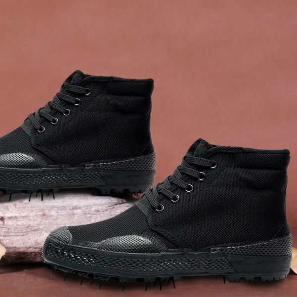 ハイカットスニーカー シンプル かっこいい アウトドア ハイキング 登山 トレッキング 耐滑 歩きやすい クッション グリップ力