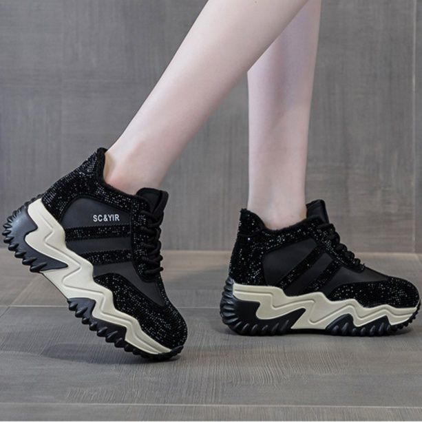 ハイカットスニーカー 美脚足長 ストリート ヒップホップ ダンススニーカー 伸長効果 目立つ 遊び心 おしゃれ クッション 安定感