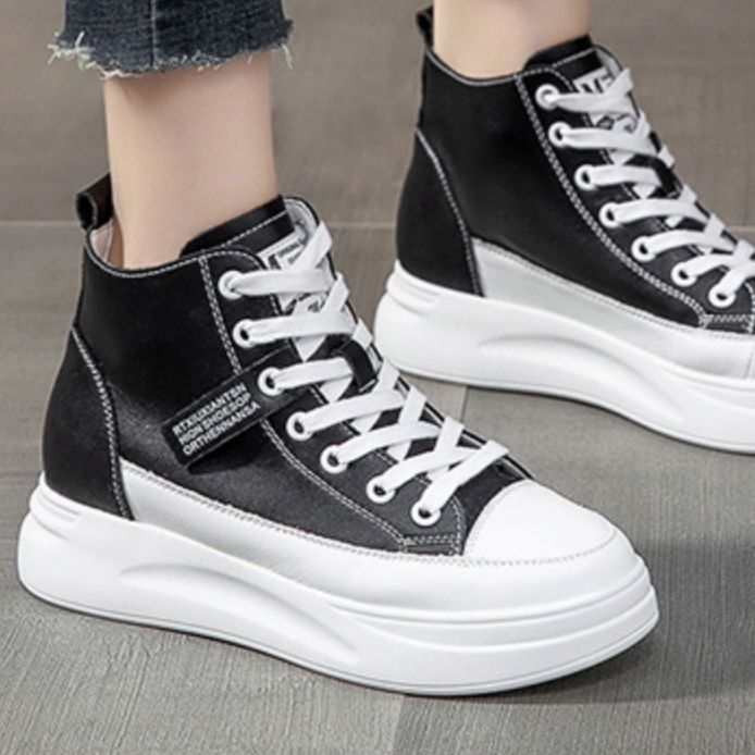 ハイカットスニーカー 好評 スタイルアップ おしゃれ かっこいい シンプル 日常使い デイリーコーデ 歩きやすい クッション