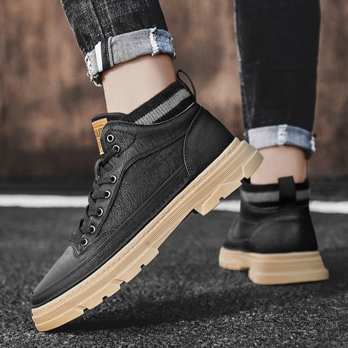 ハイカットスニーカー 定番 ビジネス 通勤 会社 おしゃれ スタイリッシュ きれいめ 歩きやすい クッション 安定感 スタイルアップ