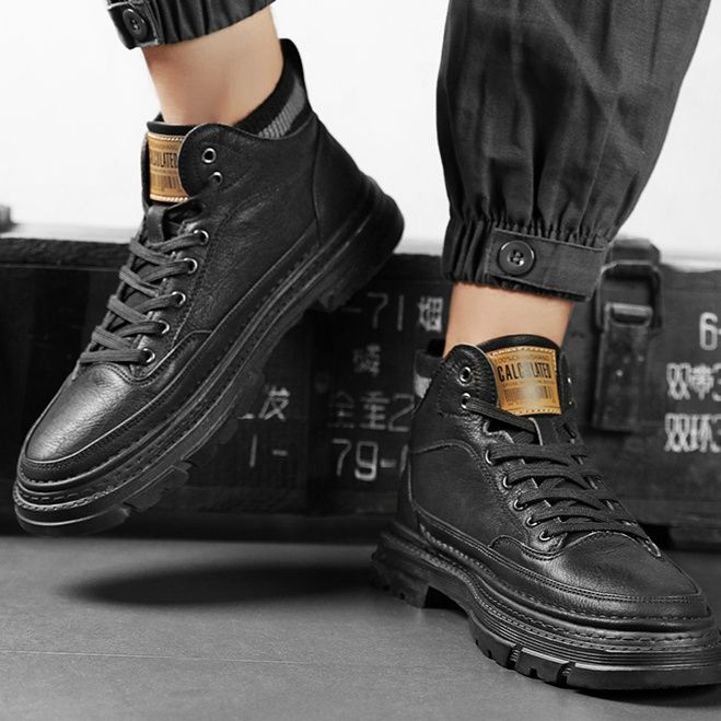 ハイカットスニーカー 定番 ビジネス 通勤 会社 おしゃれ スタイリッシュ きれいめ 歩きやすい クッション 安定感 スタイルアップ