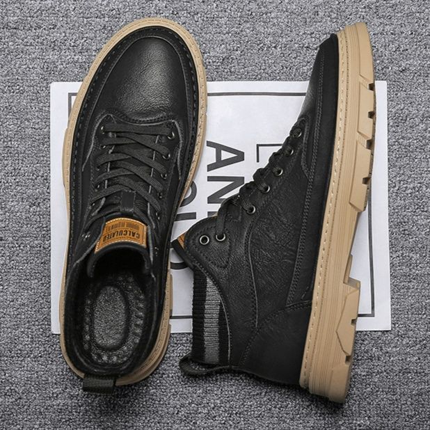 ハイカットスニーカー 定番 ビジネス 通勤 会社 おしゃれ スタイリッシュ きれいめ 歩きやすい クッション 安定感 スタイルアップ