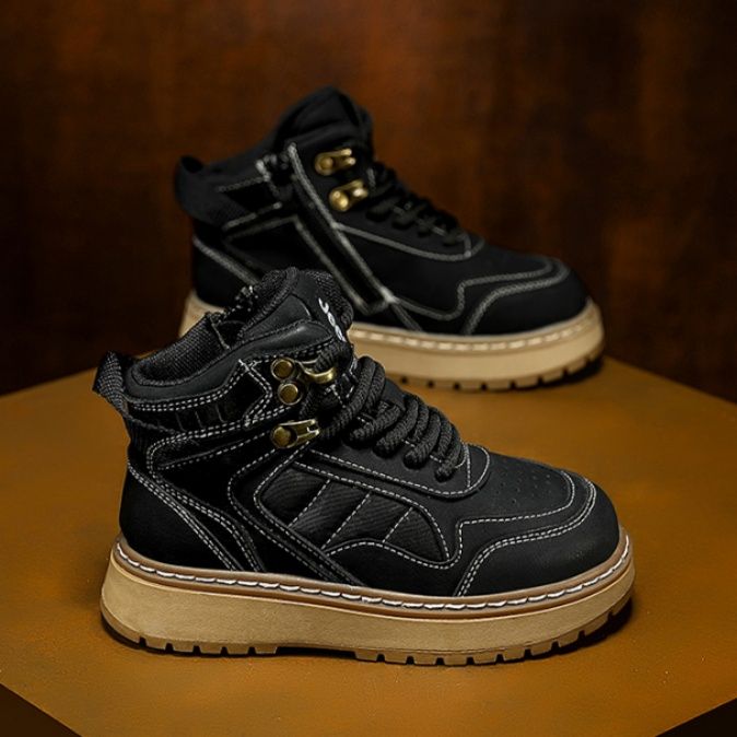 ハイカットスニーカー カジュアル シンプル おしゃれ スタイリッシュ きれいめ クール 軽量 履きやすい 歩きやすい クッション 安定感