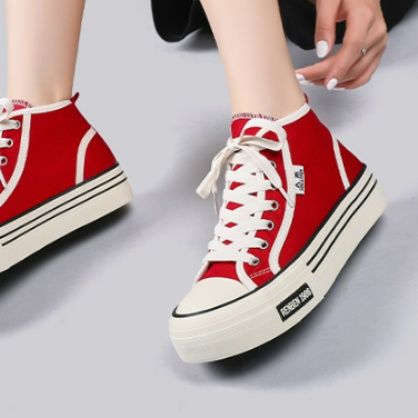 ハイカットスニーカー 人気 定番 シンプル カジュアル 可愛い 履きやすい 歩きやすい クッション 安定感 キャンパス 日常使い 
