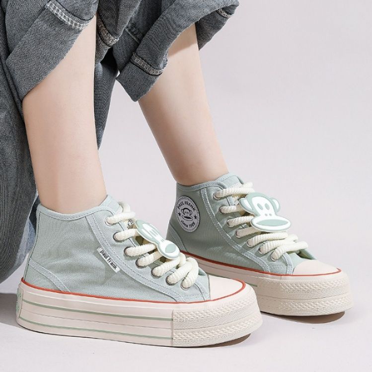 ハイカットスニーカー シンプル カジュアル 可愛い かわいい 目立つ 遊び心 デイリーコーデ デイリーユース 履きやすい 歩きやすい 