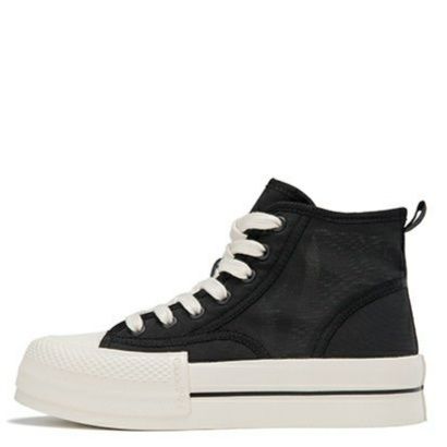 【手描き風アート】オールレッド スニーカー | ハートモチーフ スエード調 ストリート ユニセックス