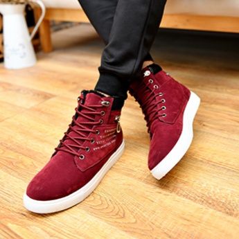 【淡色アクセント】綺麗めシック テクニカル ハイカットスニーカー |  チャンキーソール スポーティ