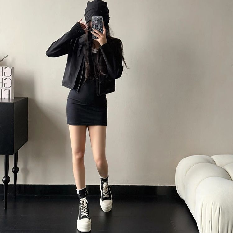 【圧倒的な存在感】超厚底 ハイカットキャンバススニーカー ブラック | プラットフォーム サイドジップ モード