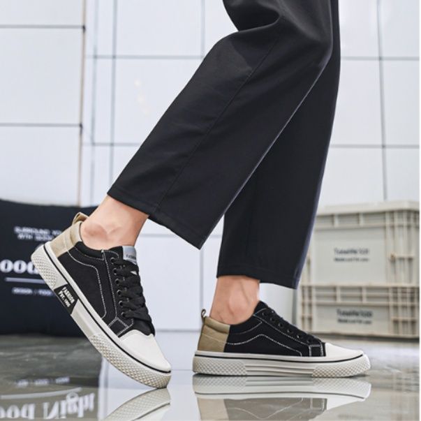 【アースカラー・ワーク】ミッドカット ヌバックブーツ ブラウン×カーキ | レイヤードアッパー クッションソール タフ・カジュアル