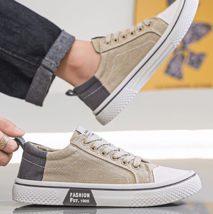 【アースカラー・ワーク】ミッドカット ヌバックブーツ ブラウン×カーキ | レイヤードアッパー クッションソール タフ・カジュアル