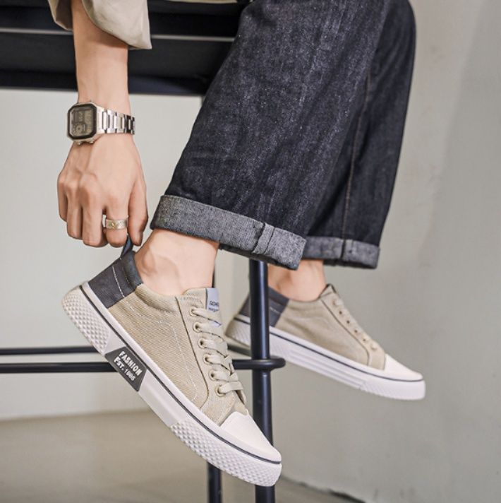 【アースカラー・ワーク】ミッドカット ヌバックブーツ ブラウン×カーキ | レイヤードアッパー クッションソール タフ・カジュアル