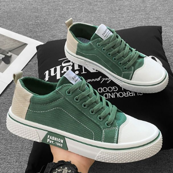 【アースカラー・ワーク】ミッドカット ヌバックブーツ ブラウン×カーキ | レイヤードアッパー クッションソール タフ・カジュアル