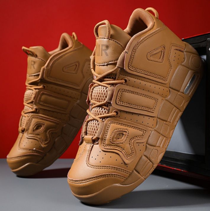 【サイケデリック・コート】バスケットシューズ ホワイト×タイダイマルチカラー | ビッグロゴデザイン ビジブルエア搭載 ストリート・パフォーマンス