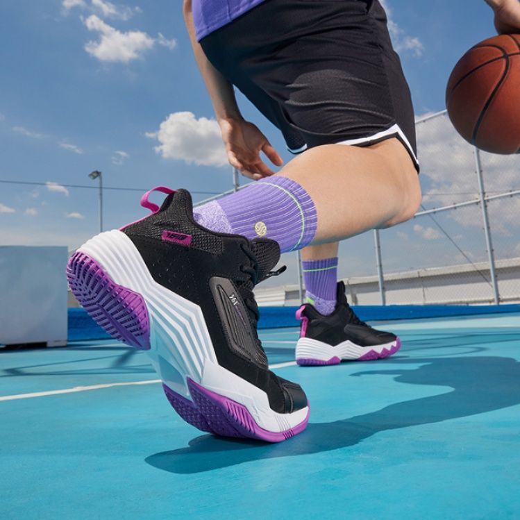 【ストリート・エッジ】ミッドカットスニーカー ホワイト×セージグレー | チャンキー・ロープシューレース サイドロゴデザイン 厚底マルチカラーソール