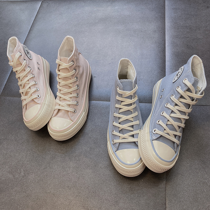 ハイカットスニーカー 人気 定番 シンプル カジュアル 可愛い かわいい オールシーズン 通学 学校 日常使い デイリーコーデ インヒール