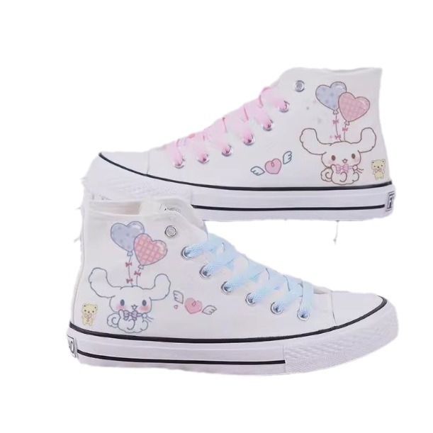 ハイカットスニーカー かわいいキャラクター柄ハイカット