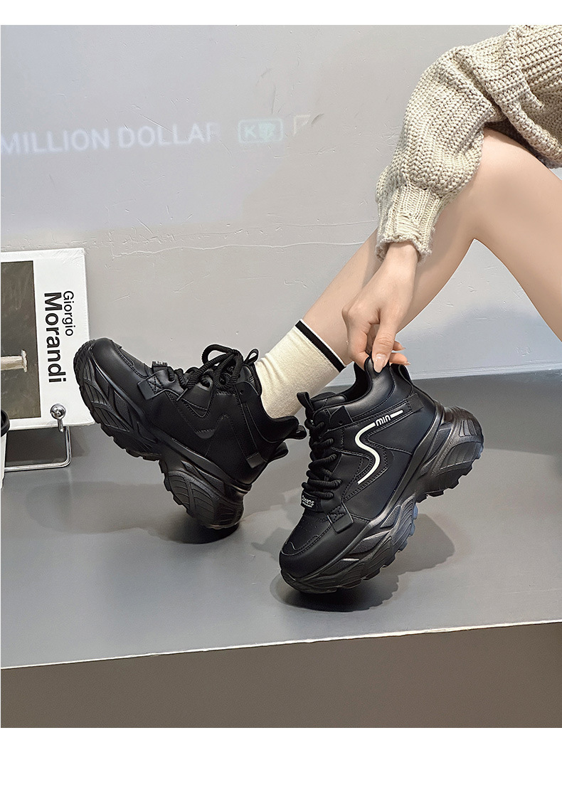 ハイカットスニーカー モードスタイル厚底ハイカット