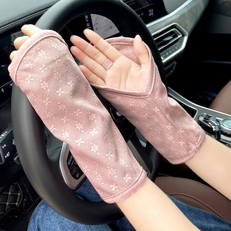 日焼け対策グッズ 指先すっきり運転快適アームカバー