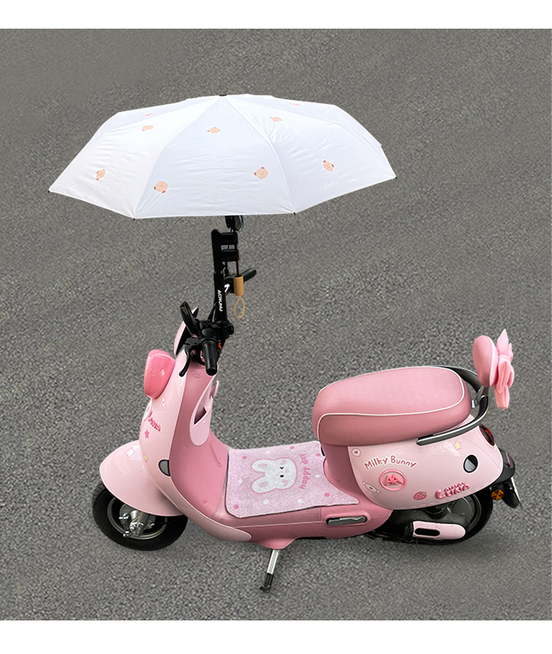 日焼け対策グッズ 原付自転車用日傘ホルダー