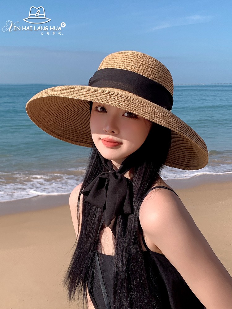 日焼け対策グッズ 優美リゾート 麦わら日よけ帽子