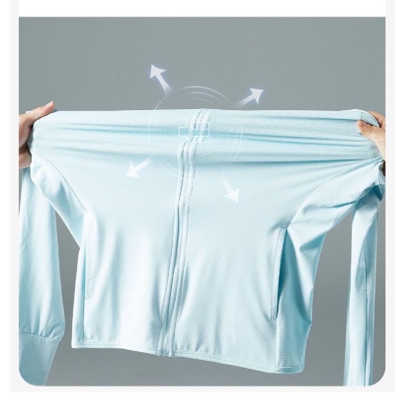 紫外線防止フード付きパーカー 速乾軽量 日焼け対策グッズ 男女兼用