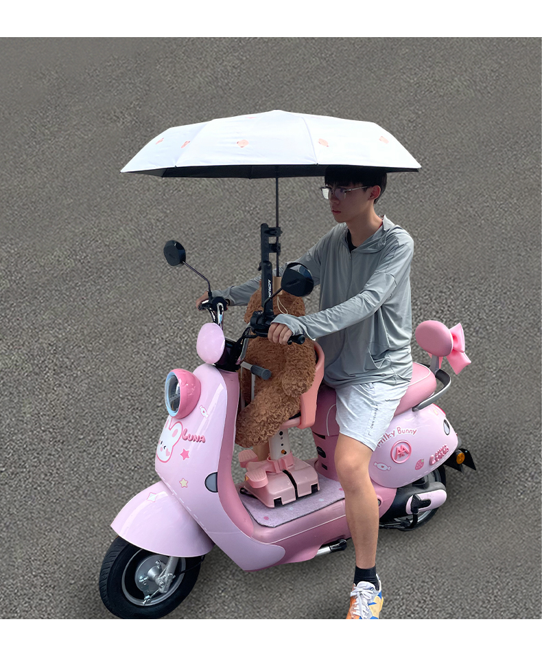 日焼け対策グッズ 原付自転車用日傘ホルダー