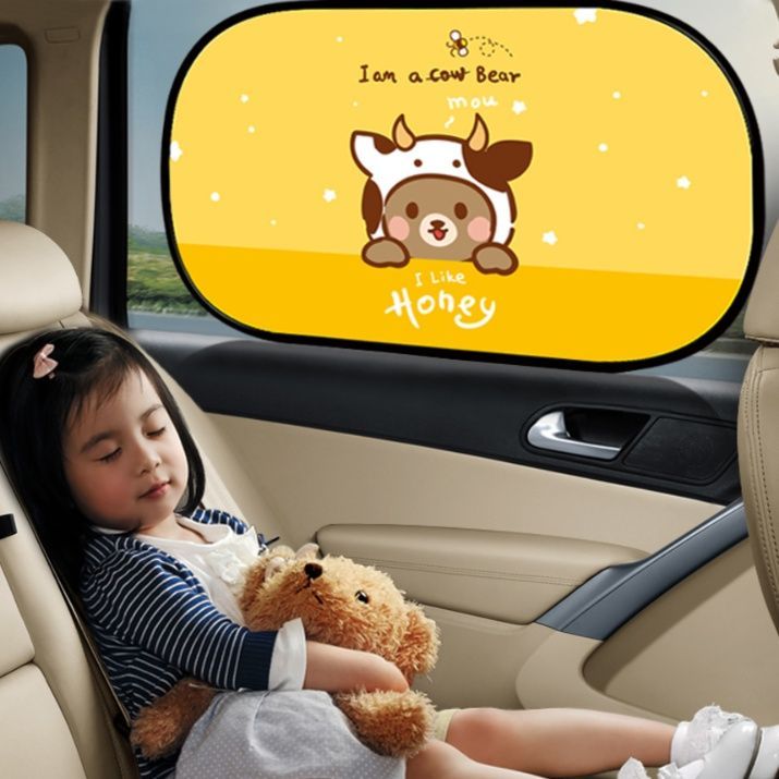 日焼け対策グッズ かわいい動物の車窓日よけシェード