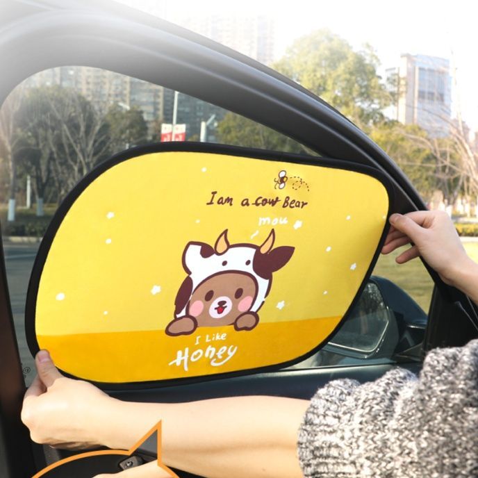 日焼け対策グッズ かわいい動物の車窓日よけシェード
