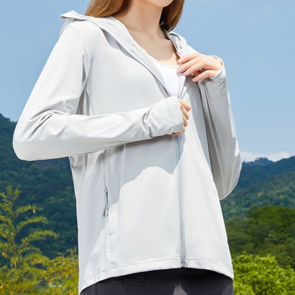 日焼け対策グッズ 全身完全防護紫外線対策フード付きジップアップウェア