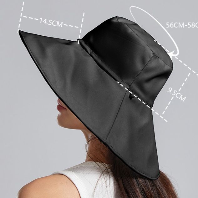 日焼け対策グッズ 紫外線防止率五十プラス首元ガード付きワイドつば帽子