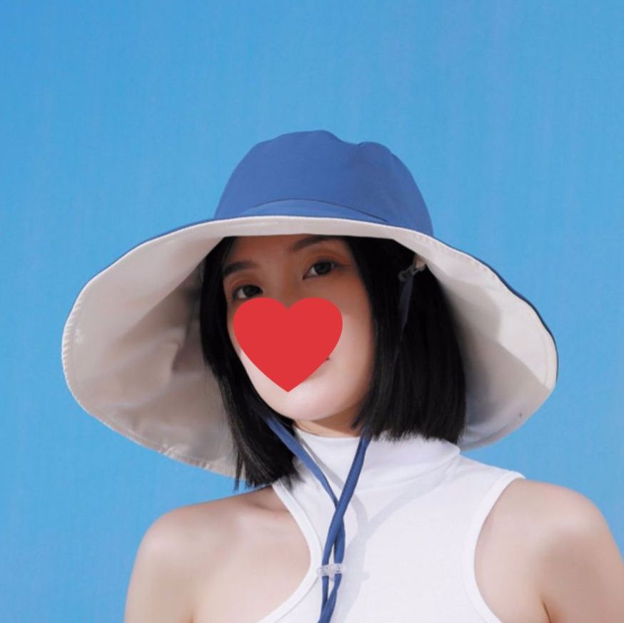 日焼け対策グッズ 紫外線防止指数50以上のつば広リバーシブル帽子