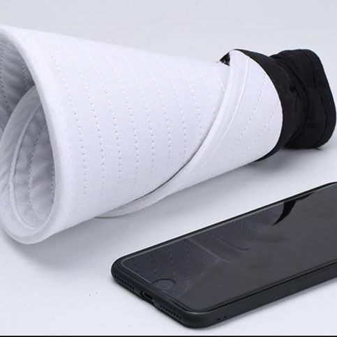 日焼け対策グッズ 頭頂開き付きワイドつば紫外線防止サンバイザー帽子