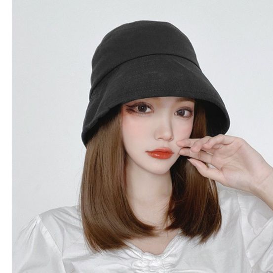 日焼け対策グッズ 小顔効果抜群つば広バケット型日よけ帽子