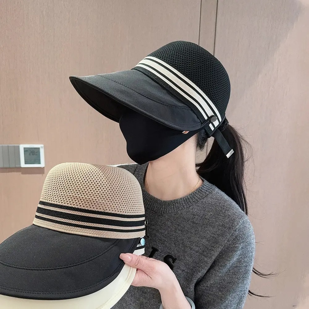 日焼け対策グッズ ツーウェイ メッシュ サンガード 帽子