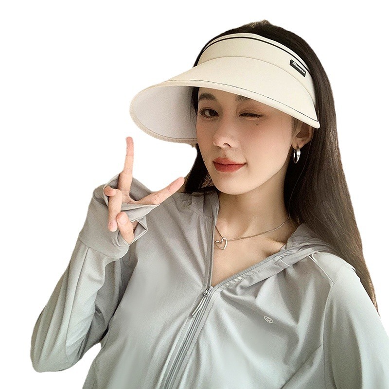 日焼け対策グッズ シンプル優雅サンバイザー