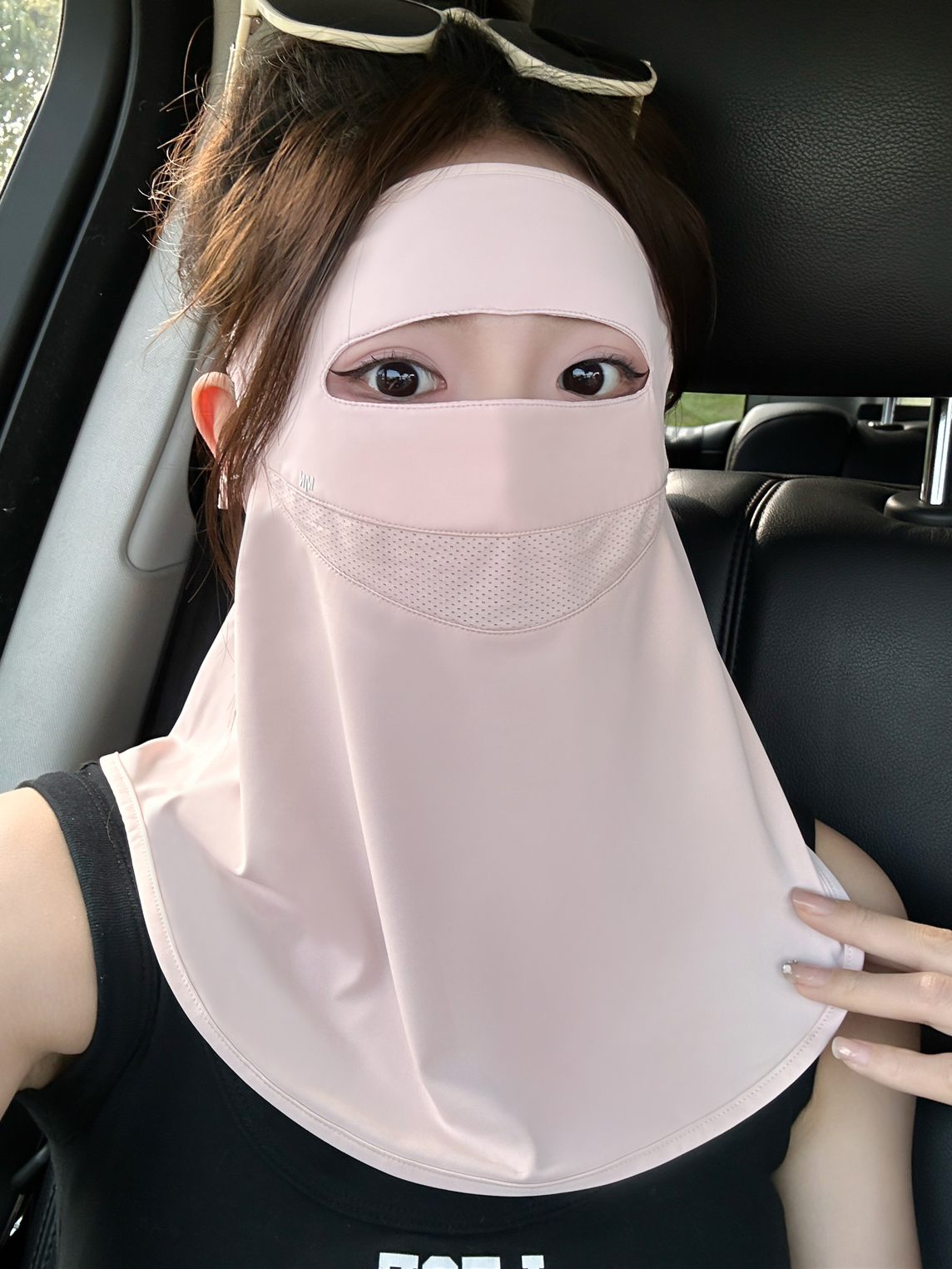日焼け対策グッズ 全顔ガード フェイスシールド