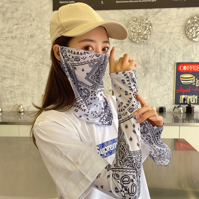 日焼け対策グッズ 多機能冷感フェイスカバー