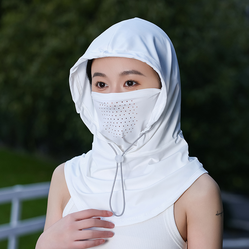 日焼け対策グッズ 全方位フェイスガードフード